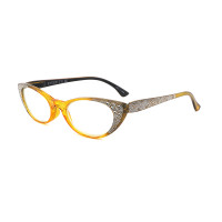 PC women cat eye reading glasses with diamond