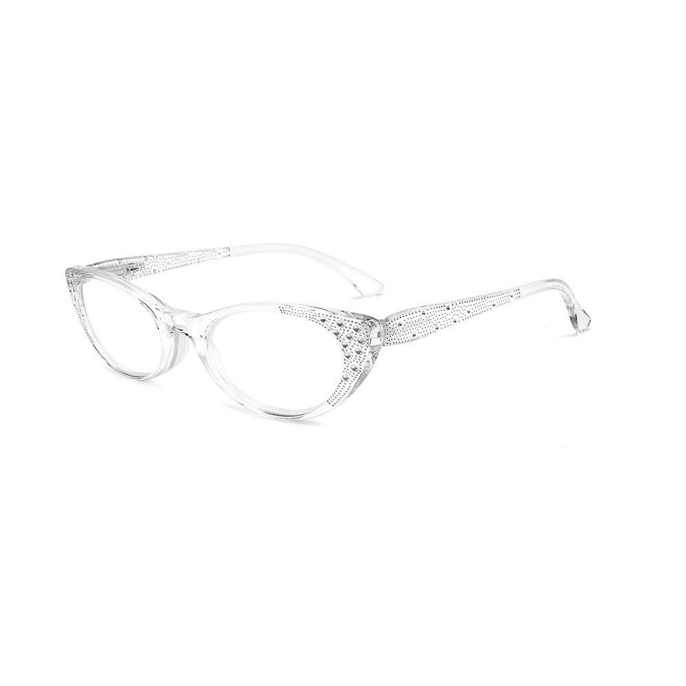 cat eye reading glasses with diamond