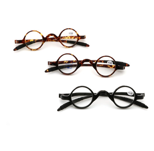Small Size Round Soft Tr 90 Frame Reading Glasses Custom Logo Eyewear