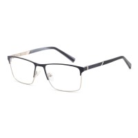 New Metal Glasses Frame Full Frame Business Leisure Square Stainless Steel Frame Plate Foot Set with Myopia