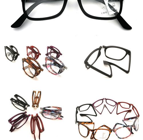 Hot Sales Cheap Classic Frames Men Folding Reading Glasses Blue Light Blocking Vintage Presbyopia Glass with Case