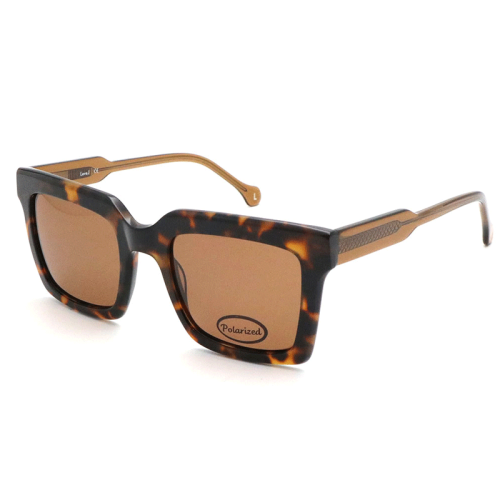 2023 polarized rectangular black acetate frame sunglasses for men