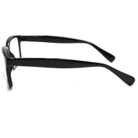 Black Fashion Black Square Spring Hinge Plastic CE Reading Glasses for Men