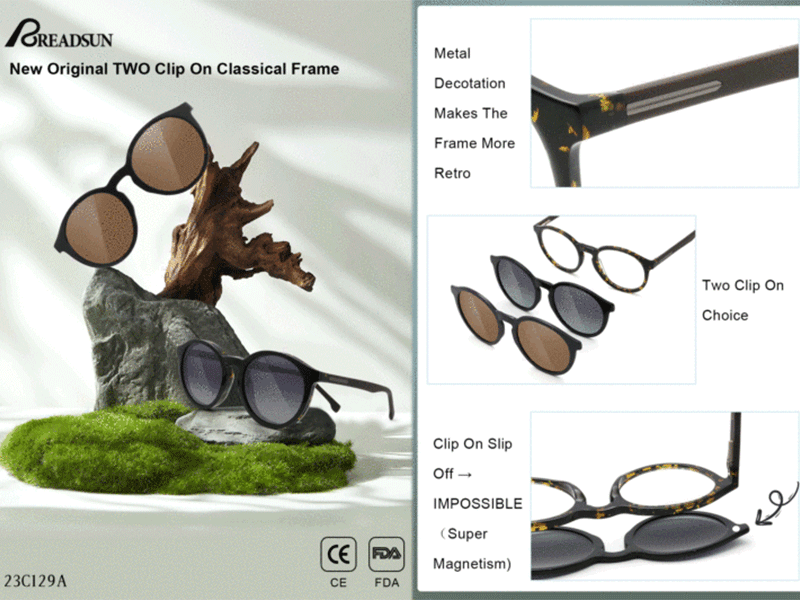 Clip On Classical Frame