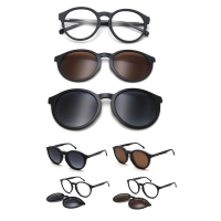 2024 New OriginaI TWO Clip On Classical Frame Support customization 23C129A