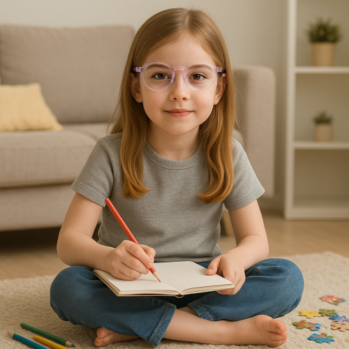 TR90 Flexible Children's Glasses Kids Optical Frames Customized Logo OTRK970075X