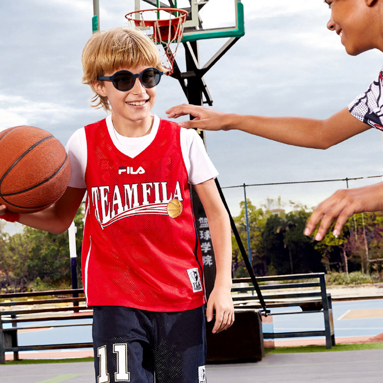 kids glass frames that come with clip on sunglasses