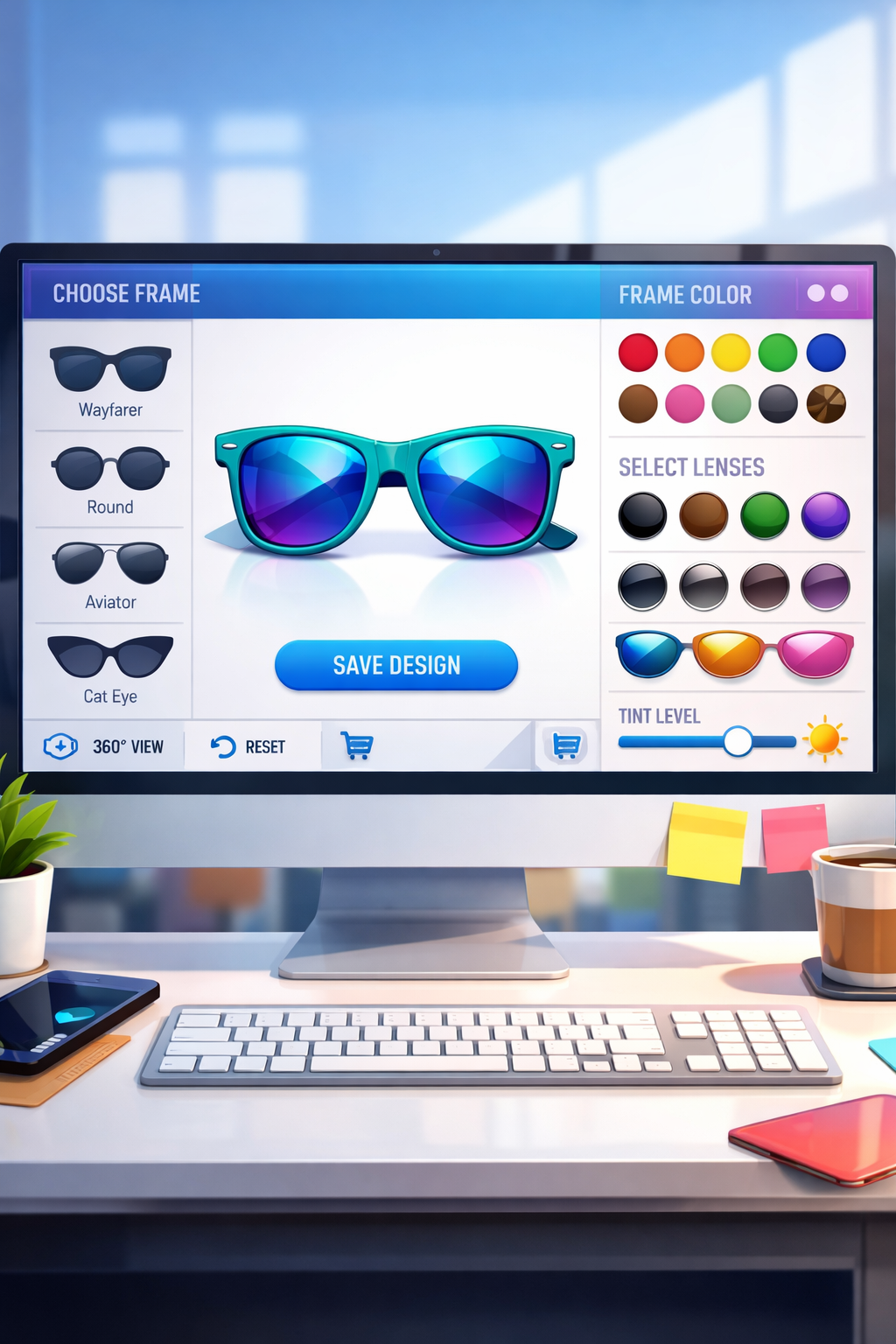 round frame metal sunglasses suppliers